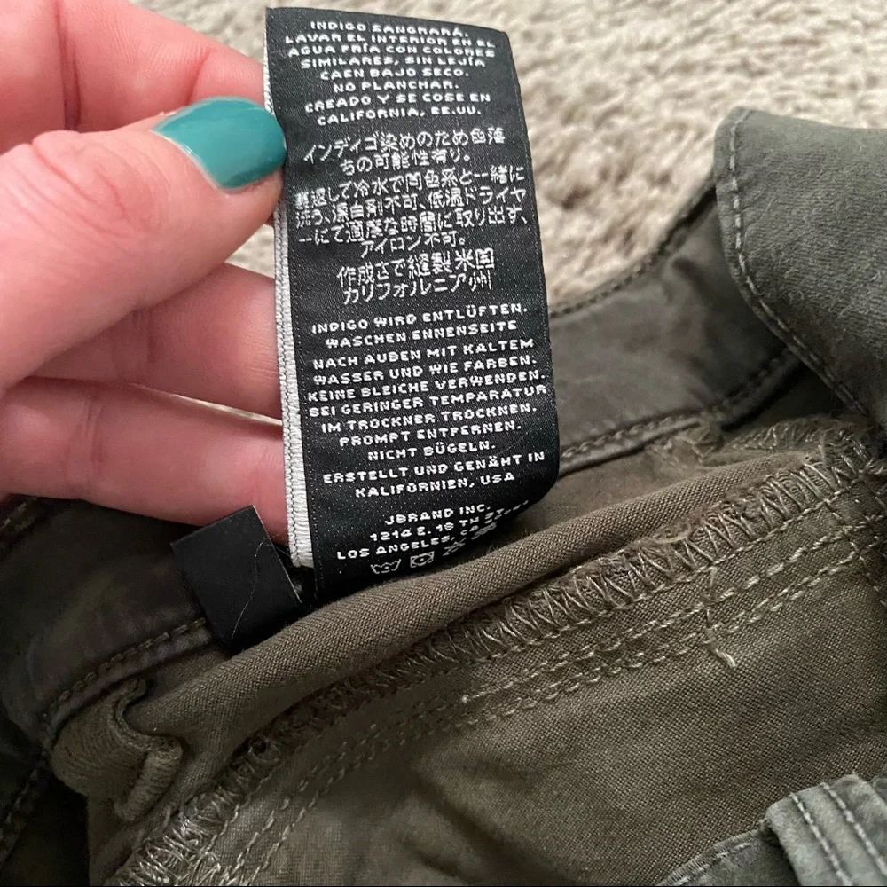 J Brand Miranda Zip Skinny in Caledon Green - Picture 9 of 12